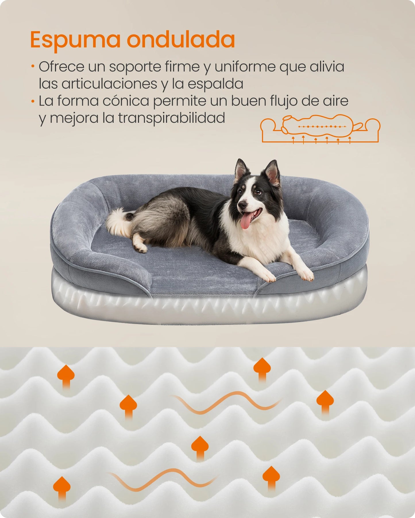 Feandrea Orthopedic Bed for Large Dogs
