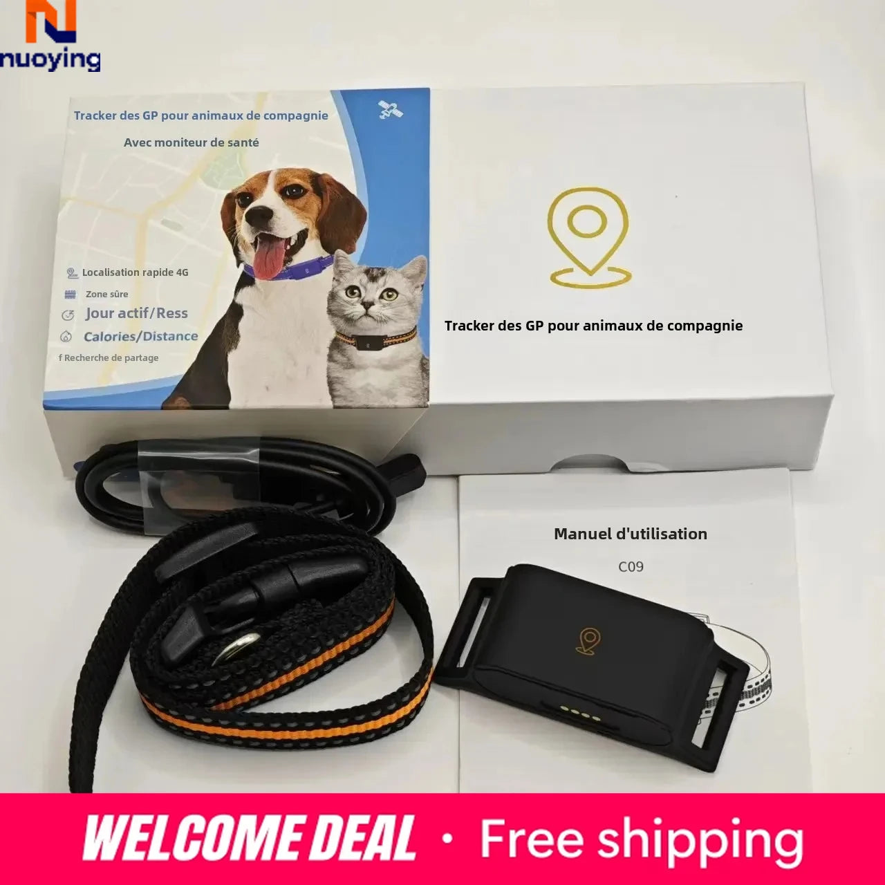 Collar GPS 4G Localizador para Perros y Gatos