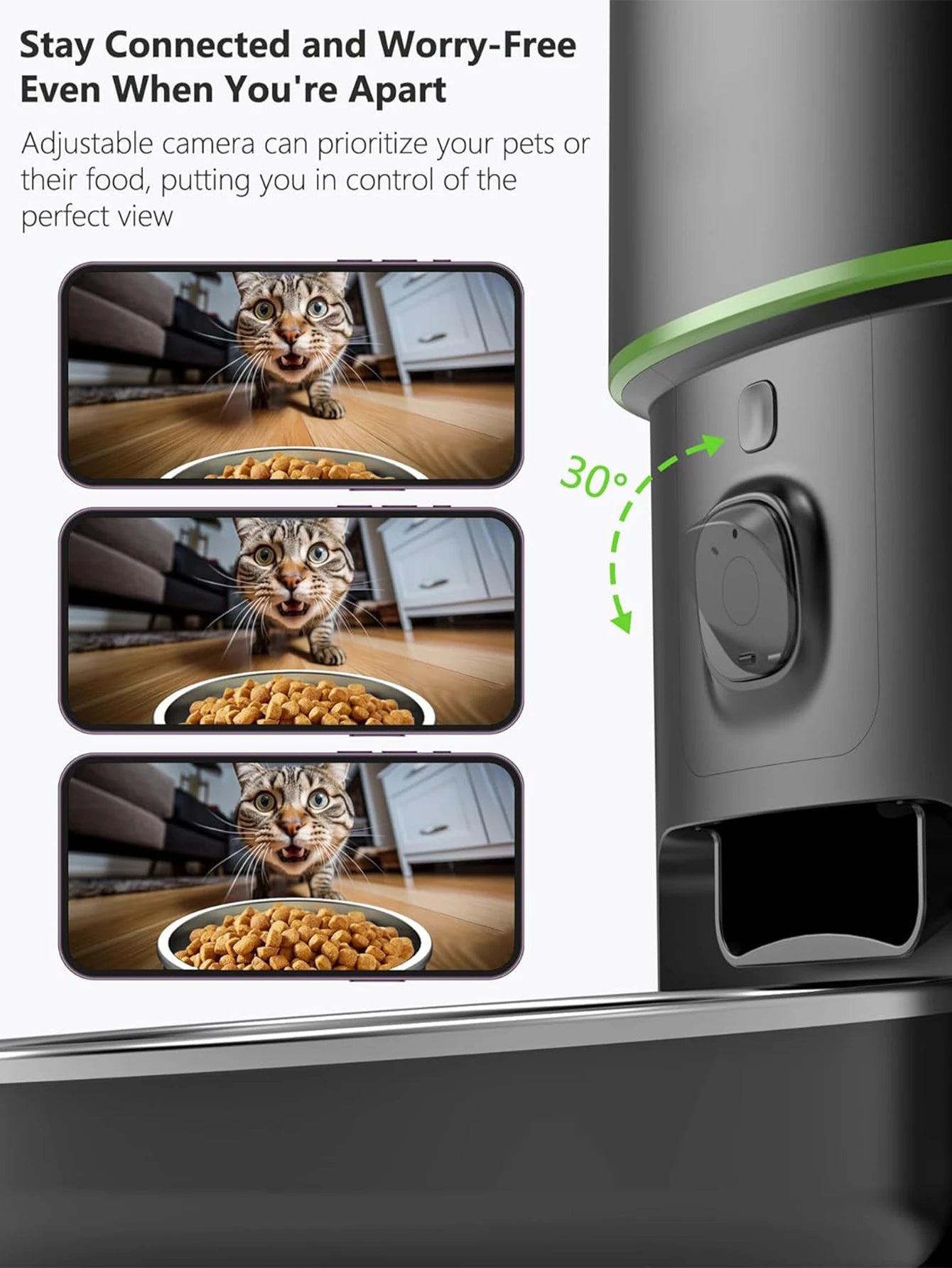 Smart Feeder with WiFi Camera for Cats and Dogs