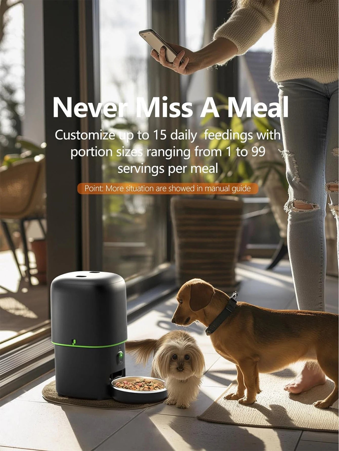 Smart Feeder with WiFi Camera for Cats and Dogs