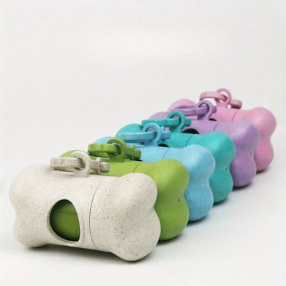 Pet Poop Bags Dispenser Walk-Dog Garbage Bag Box Pet Waste Disposal Holder Dispensers Poop Bags Set Trash Cleaning Supplies
