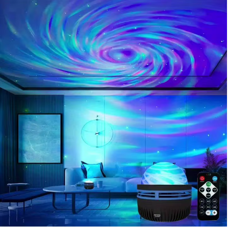 Proyector de Galaxia RGB con Luz de Estrellas y Mando a Distancia