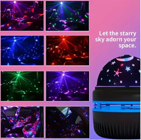 Proyector de Galaxia RGB con Luz de Estrellas y Mando a Distancia